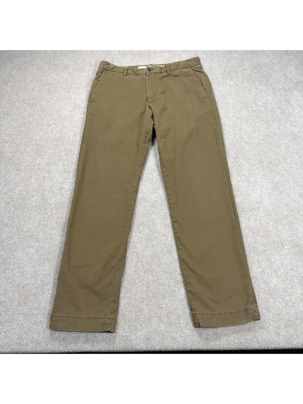 Banana Republic Men's Lived-In Chino Skinny Fit Pants - 31x30 Khaki Brown